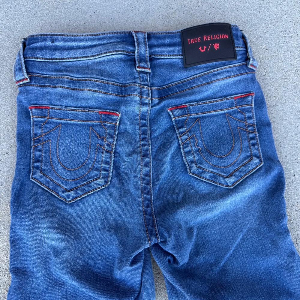 True Religion Manchester United Skinny Jeans Women 24 Blue Denim